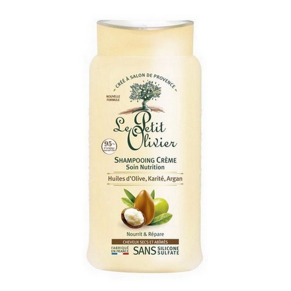 Le Petit Olivier - Shampooing crème nutrition Huiles d'Olive, Karité, Argan