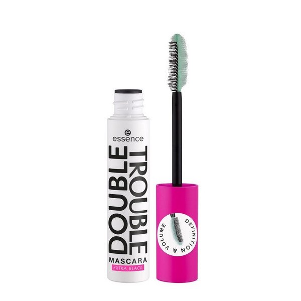 ESSENCE -  DOUBLE TROUBLE MASCARA EXTRA BLACK