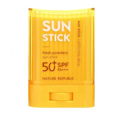 Nature Republic - CALIFORNIA ALOE FRESH POWDERY SUN STICK SPF50+PA++++