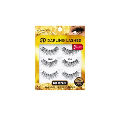 Absolute NewYork - 5D DARLING LASHES - 3 PAIRS KALEA