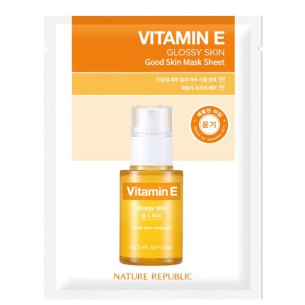 NATURE REPUBLIC - Vitamin E glossy skin masque en tissu