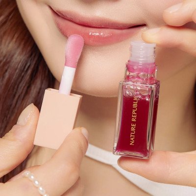 Nature Republic - GLAZE SHINE LIP OIL 03 SOFT BERRY