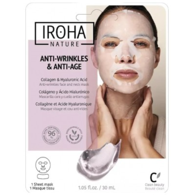 Iroha Nature - Masque Anti-Rides et Anti-Âge Visage et Cou 30 ml