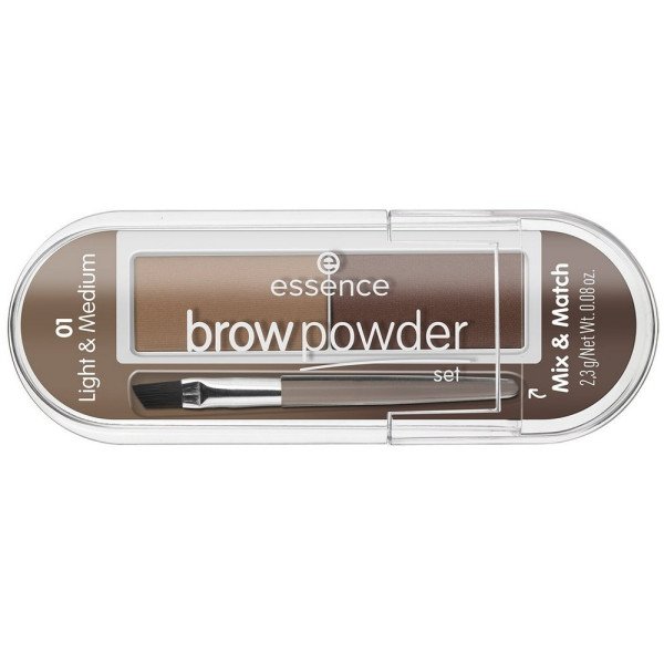 essence brow powder set 01 light & medium