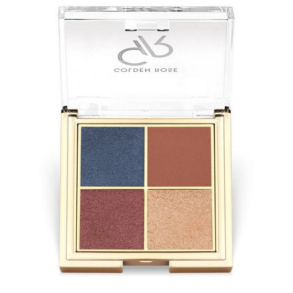 Golden rose - QUATTRO EYESHADOW PALETTE 03 Blue charm