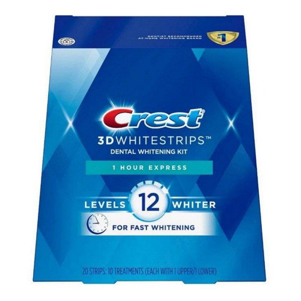 CREST 3D WHITESTRIPS NIVEAU 12  -1 HOUR EXPRESS 20 STRIPS