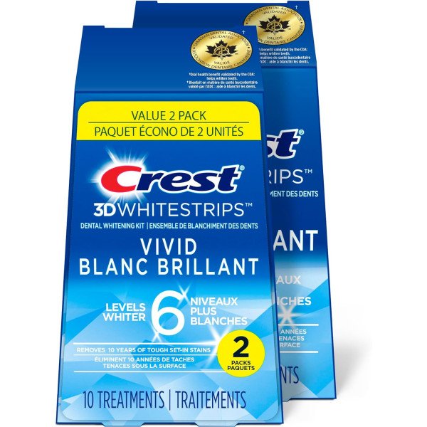 CREST - 3D WHITESTRIPS VIVID 6 LEVELS