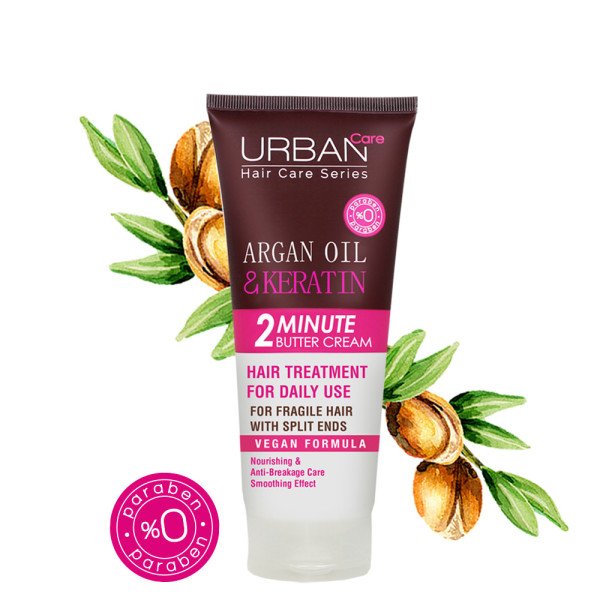 URBAN CARE CRÈME-MASQUE ARGAN & KÉRATINE 200ml