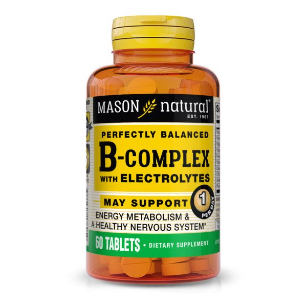 MASON NATURAL - B-Complex With Electrolytes - 60 COMPRIMES