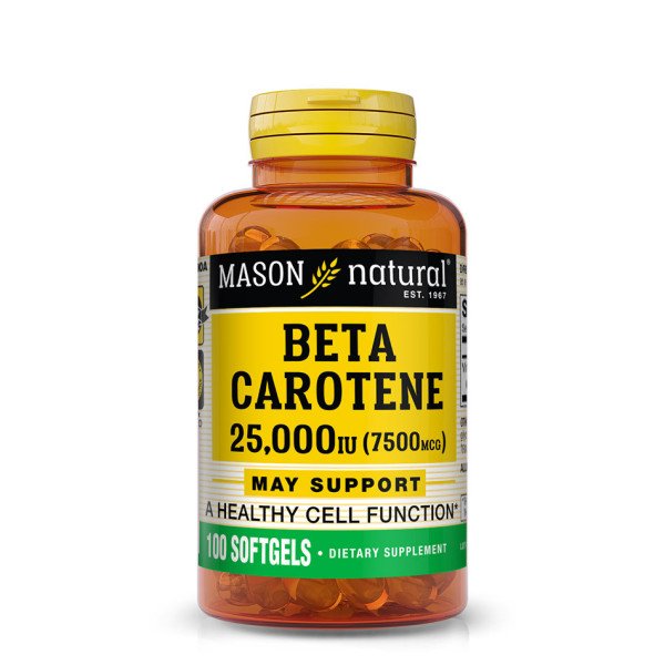 MASON NATURAL - BETA CAROTENE 25000 IU 7500 MCG 100 GELULES