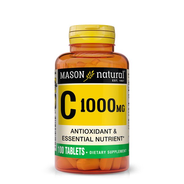 MASON NATURAL -VITAMINE C 1000 MG ANTIOXIDANT ET NUTRIMENTS ESSENTIELS 100 COMPRIMES