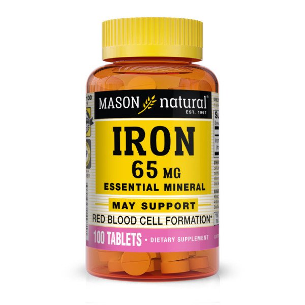 MASON NATURAL IRON 65 MG 100 TABLETS