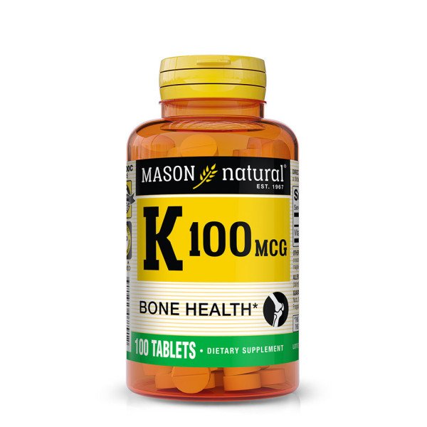 MASON NATURAL K100 MCG 100 TABLETS