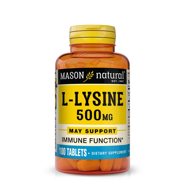 MASON NATURAL -  LYSINE 500 MG 100 TABLETS