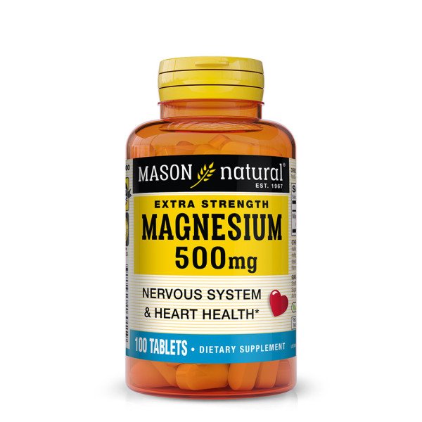 MASON NATURAL - EXTRA STRENGTH MAGNESIUM 500 MG 100 TABLETS