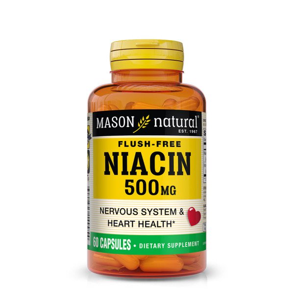 MASON NATURAL - FLUSH FREE NIACIN 500 MG 60 CAPSULES