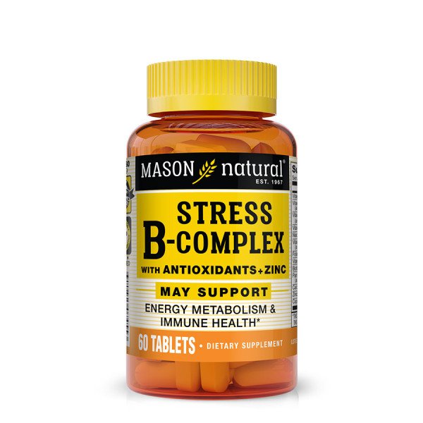 MASON NATURAL - STRESS B COMPLEX ANTIOXIDANT PLUS ZINC 60 COMPRIMES