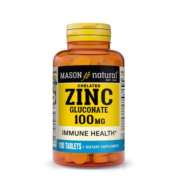 MASON NATURAL - CHELATED ZINC 100 MG 100 COMPRIMES