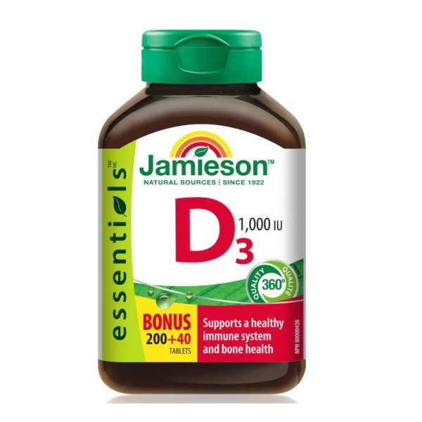 Jamieson - Vitamine D3 1 000 UI,