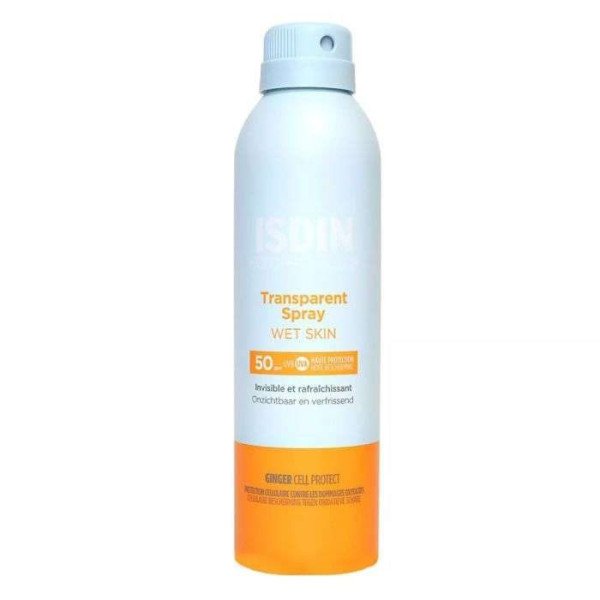 ISDIN -FOTOPROTECTOR TRANSPARENT SPRAY WET SKIN SPF 50 — ISDIN (250 ml)