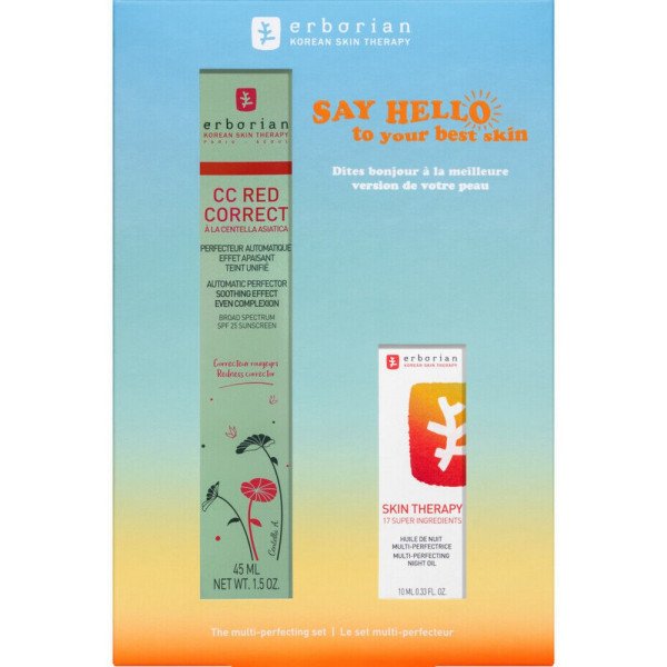 ERBORIAN - Coffret CC Red Correct 45ml + Skin Therapy 10ml