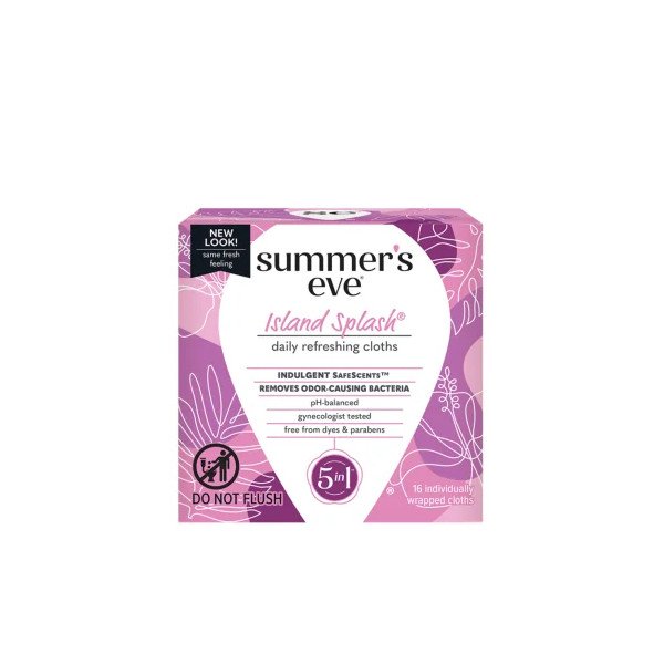 Summer's Eve Island Splash Cleansing 16 Cloths