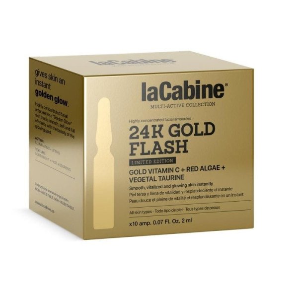 LaCabine 24K Gold Flash Ampoule 10x2ml