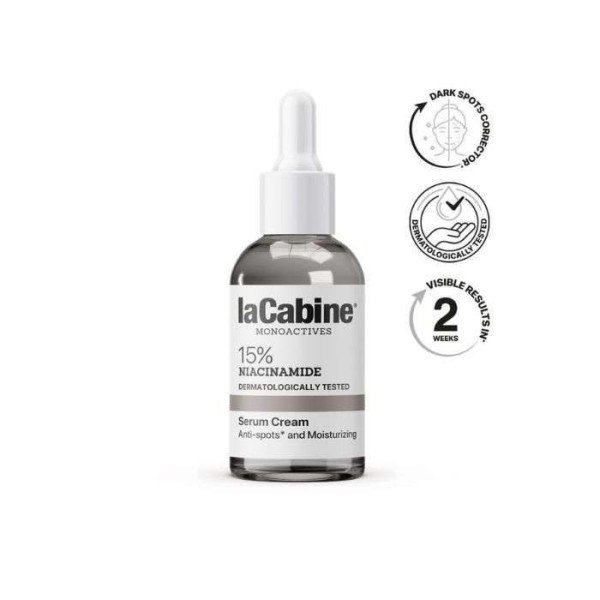 LA CABINE- 15 NIACINAMIDE 2 EN 1 SERUM CREME 30 M