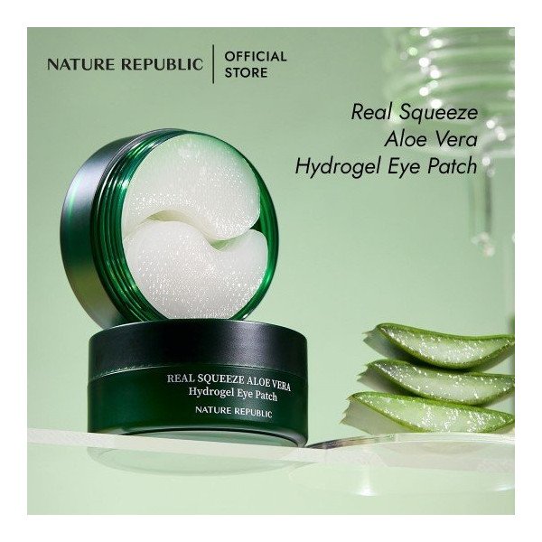 Nature Republic - REAL SQUEEZE ALOE VERA HYDROGEL EYE PATCH