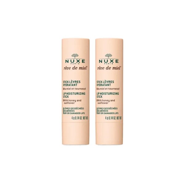 NUXE Rêve de Miel – Stick Lèvres Hydratant Lot de 2