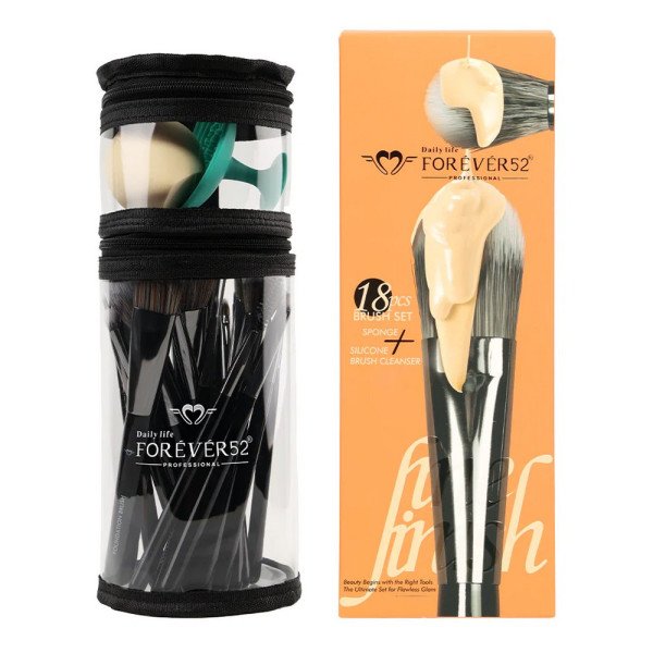 Forever 52 - Fine Finish 18 Pieces Brush Set - XZ027