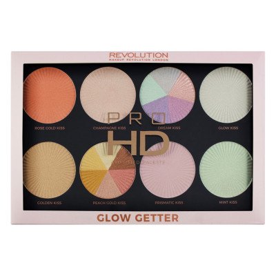 Makeup Revolution Pro HD Highlighter Palette Glow Getter