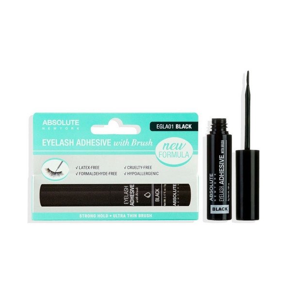 Absolute New York Eyelash Adhesive With Brush - Black